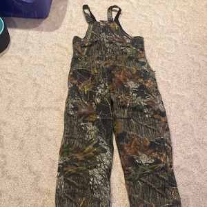 Wolf Mountain camo bib overalls Youth XL
